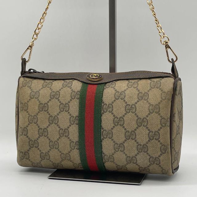 います Gucci - 良品GUCCI グッチ GG柄 シェリーライン クラッチバッグ PVCグッチの フィールよ