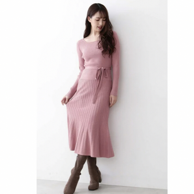 JILL by JILLSTUART(ジルバイジルスチュアート)の◇スカシマーメイドニットワンピース JILL by JILLSTUART  レディースのワンピース(ロングワンピース/マキシワンピース)の商品写真