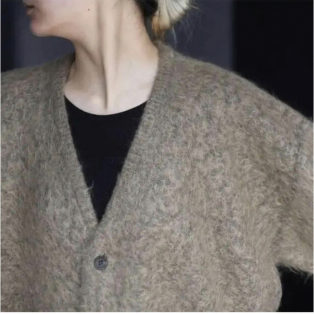 21aw stein KID MOHAIR CARDIGAN（Black）