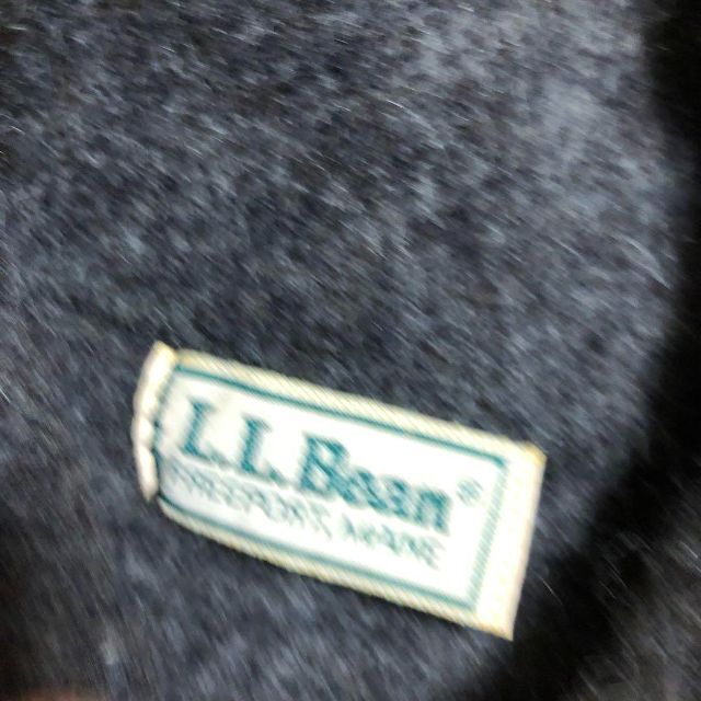 L.L.Bean(エルエルビーン)の80s L.L.Bean ショールカラー ウール セーター グレー 古着 メンズのトップス(ニット/セーター)の商品写真