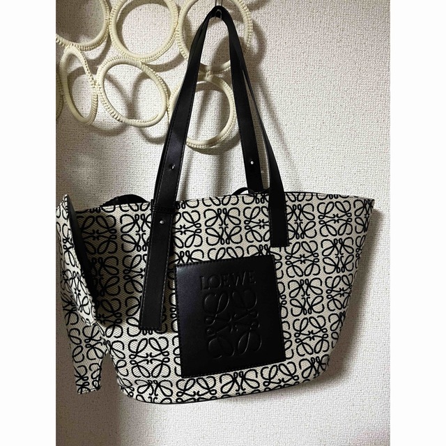 大きな割引 LOEWE バスケットバッグ アナグラム エレファント ロエベ