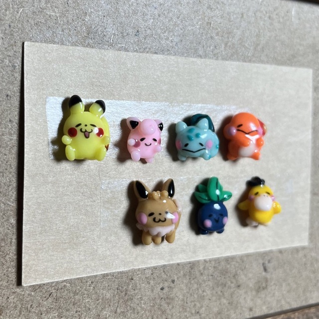 ポケモン(ポケモン)の3dネイルパーツ【ゆるかわポケモン　ポケモン　ピカチュウ　ナゾノクサ　痛ネイル】 コスメ/美容のネイル(デコパーツ)の商品写真