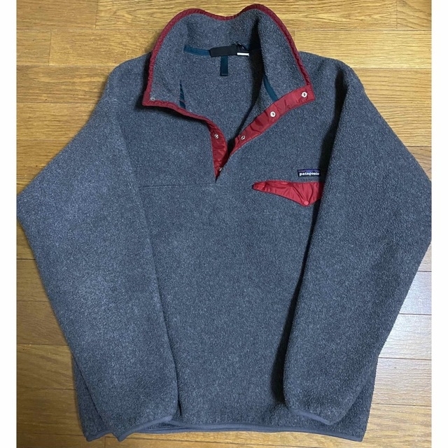 patagonia(パタゴニア)のpatagonia 雪なし スナップT グレー Lサイズ USA製 ヴィンテージ メンズのトップス(ニット/セーター)の商品写真