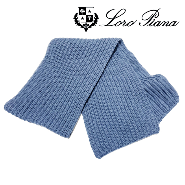 LORO PIANA - ロロピアーナ Loro Pianaカシミア100％ニットマフラー