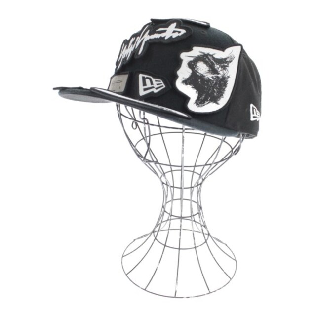 【送料0円】 Yohji 【古着】【中古】 黒 7.25 キャップ HOMME POUR yamamoto yohji - HOMME POUR Yamamoto キャップ