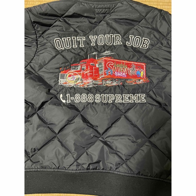 Supreme - supreme quilted jacket 葵産業 最終値下げ！の通販 by