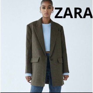 ザラ(ZARA)のZARA オーバーサイズウールジャケット(テーラードジャケット)