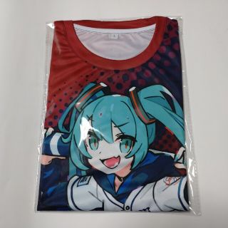 サイタマセイブライオンズ(埼玉西武ライオンズ)の西武ライオンズTシャツ　初音ミクフルグラフィックＬサイズ　新品未開封(応援グッズ)