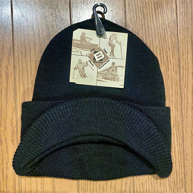 SUBWARE(サブウェア)のSUBWARE つば付きニットキャップ BLK 新品 RECON メンズの帽子(ニット帽/ビーニー)の商品写真