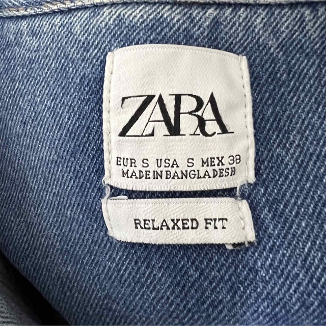 ZARA(ザラ)のZARA ダメージ加工デニムシャツ！バングラデシュ製！ メンズのトップス(シャツ)の商品写真