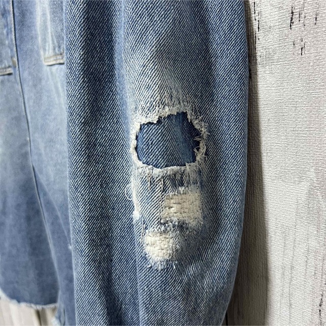 ZARA ダメージ加工デニムシャツ!バングラデシュ製!