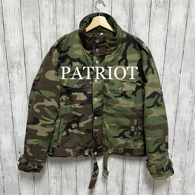 迷彩ジャケットPATRIOT CAMO MOTO PUFFER JACKET迷彩ジャケット！