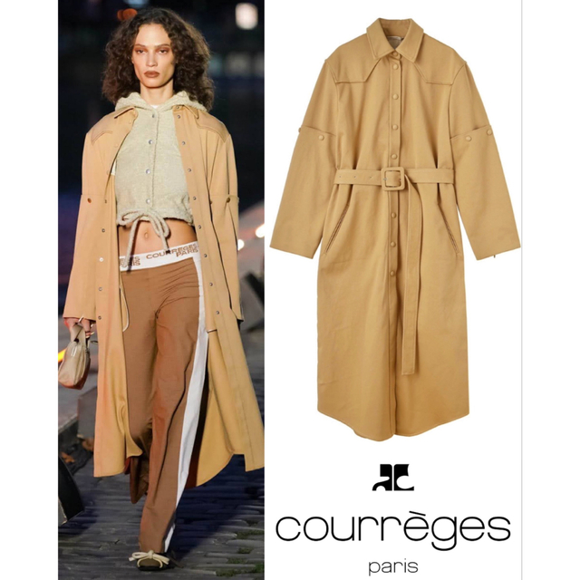 人気商品の TOMORROWLAND Coat Belted Courreges 【タグ付き未使用