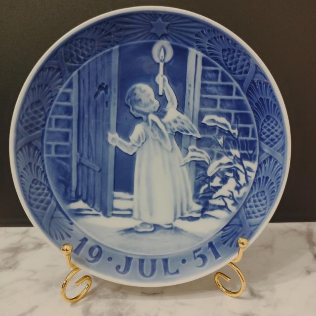 ☆美品☆ ロイヤルコペンハーゲン 1951年 イヤープレート クリスマスの天使