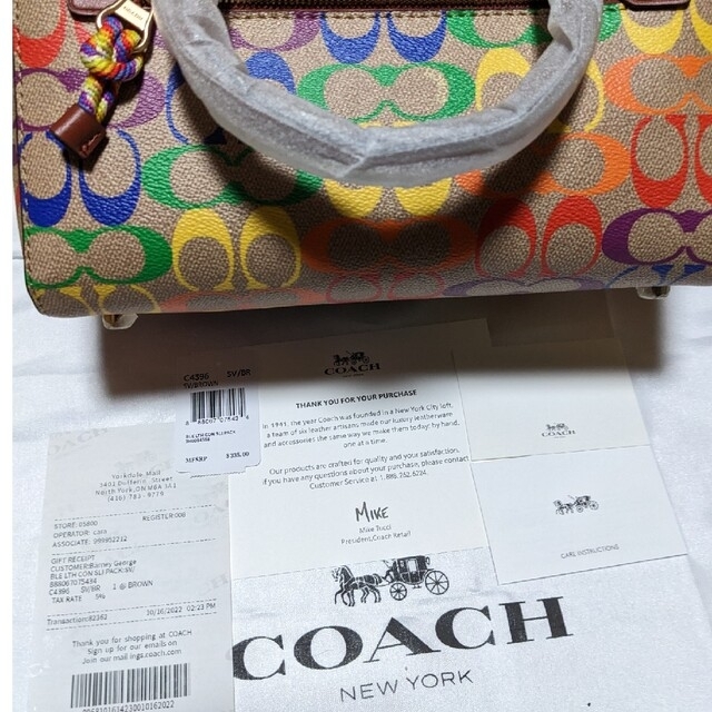 COACH(コーチ)のCOACH  ミニバッグ　カラフルシグネチャー レディースのバッグ(ハンドバッグ)の商品写真