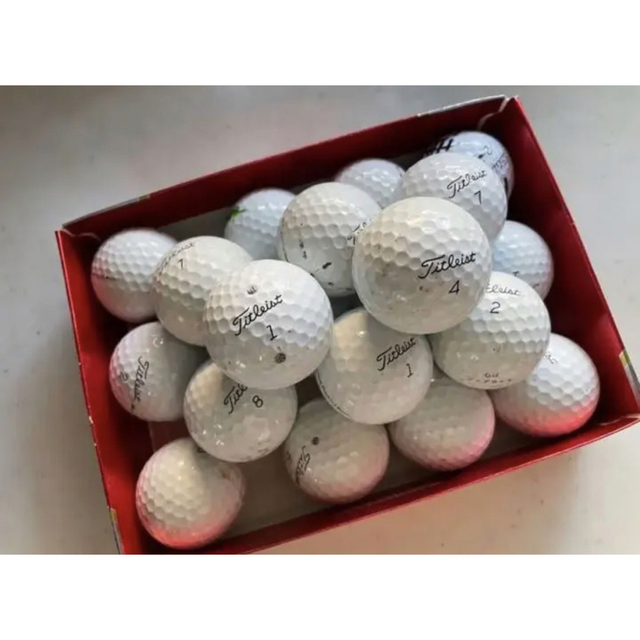 Titleist(タイトリスト)のTitleist Pro-V1 中古ゴルフボール 年式混合 白C-D球 20球 スポーツ/アウトドアのゴルフ(その他)の商品写真