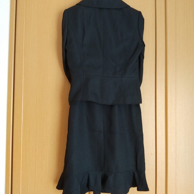 黒ラメワンピーススーツ(コサージュ付)