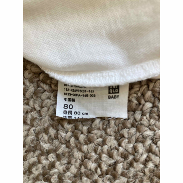 UNIQLO(ユニクロ)のTシャツ　ロンT　保育園着 キッズ/ベビー/マタニティのベビー服(~85cm)(Ｔシャツ)の商品写真