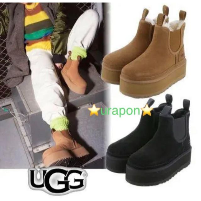 Sale～✨超美品✨22✨UGG✨Neumel Platform Chelsea