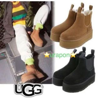 アグ(UGG)のちこ様　　正規品✨22✨UGG✨ニューメル プラットフォーム チェルシー(ブーツ)