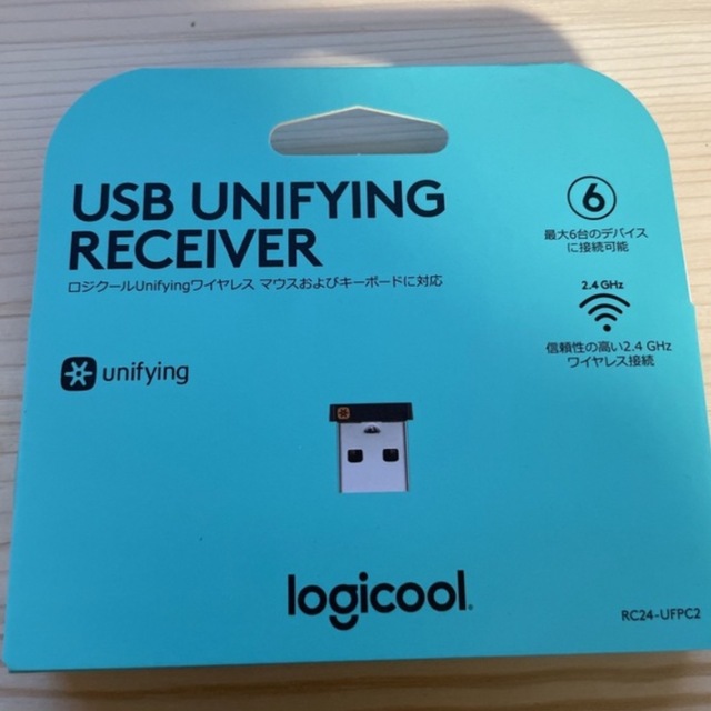 Logicool(ロジクール)のロジクール USB UNIFYING レシーバー RC24-UFPC2 スマホ/家電/カメラのPC/タブレット(PC周辺機器)の商品写真