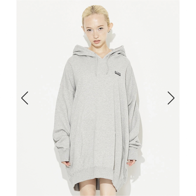 BOX LOGO SWEAT HOODIE X-girlパーカー アッシュ S