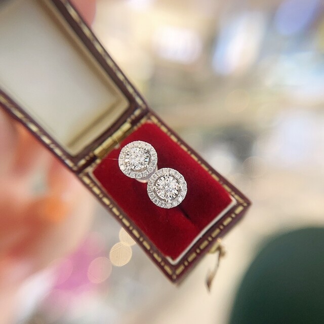 気質アップ】 天然ダイヤモンドピアス0.376ct k18 ピアス - printwise.ie