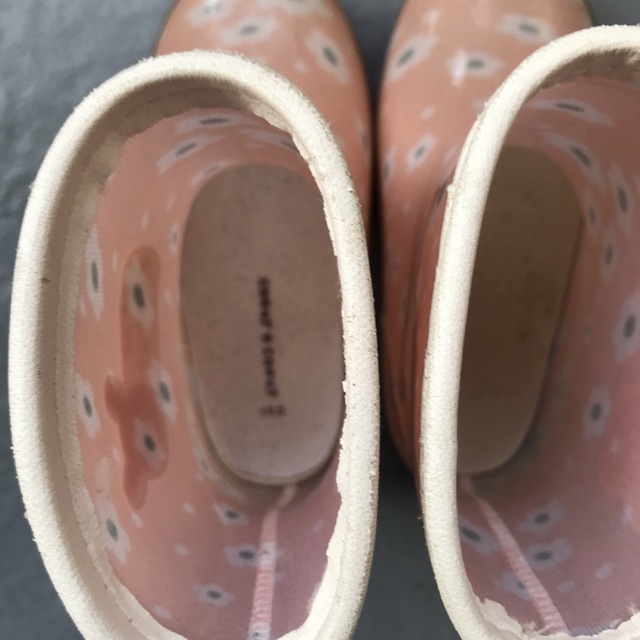 Harris Tweed(ハリスツイード)のハリスツイードムートンブーツ、クーラクールレインシューズ　セット　15cm キッズ/ベビー/マタニティのキッズ靴/シューズ(15cm~)(ブーツ)の商品写真