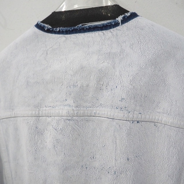 新品 2XL 定価18万 メゾンマルジェラ ビアンケット ペンキデニム