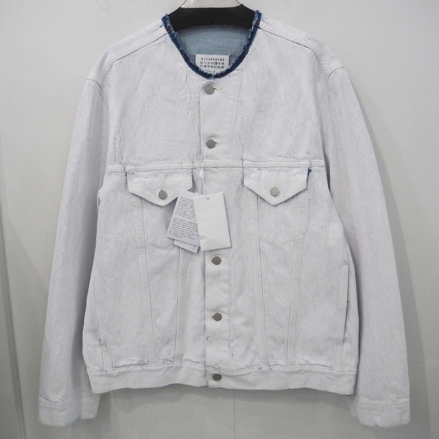 新品 2XL 定価18万 メゾンマルジェラ ビアンケット ペンキデニム