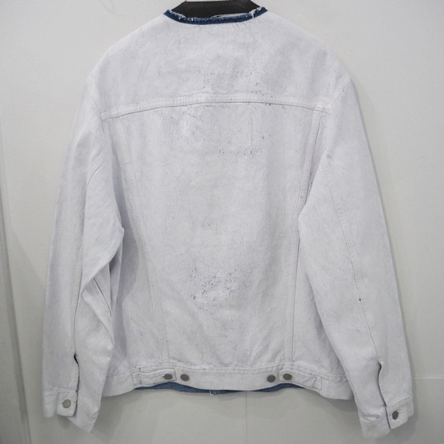 新品 2XL 定価18万 メゾンマルジェラ ビアンケット ペンキデニム