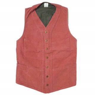 アナトミカ(ANATOMICA)のANATOMICA アナトミカ フランス製 SAGAN VEST - ENGLISH MOLESKIN モールスキン サガンベスト S BRICK RED ジレ ハンティング トップス【中古】【ANATOMICA】(ベスト)