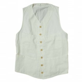 アナトミカ(ANATOMICA)のANATOMICA アナトミカ フランス製 SAGAN VEST - COTTON コットンサガンベスト S WHITE ジレ ハンティング トップス【中古】【ANATOMICA】(ベスト)