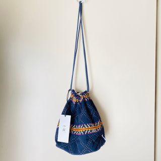 エフシーイー(F/CE.)の【F/CE】エフシーイー 刺繍 巾着バッグ 巾着ポーチ サイズ:S (新品)(ハンドバッグ)