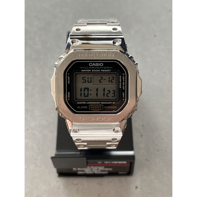 極美品　G-SHOCK DW5600 メタルカスタム ステンレスカスタム