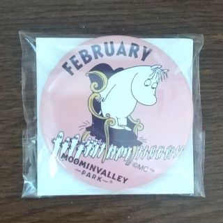 ムーミンバレーパーク2月ニョロニョロの日 缶バッジ(キャラクターグッズ)