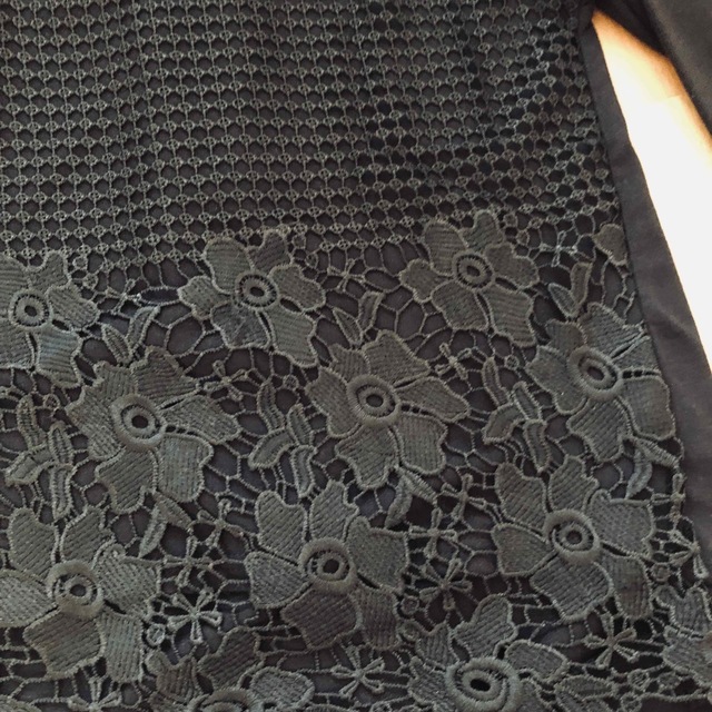 黒のトップス　大きいサイズ レディースのトップス(カットソー(長袖/七分))の商品写真