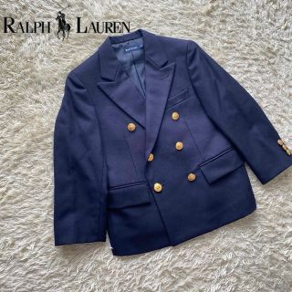 ラルフローレン(Ralph Lauren)の【定番】ラルフローレン　紺ブレザー　ジャケット　金ボタン　ダブル　フォーマル(ドレス/フォーマル)