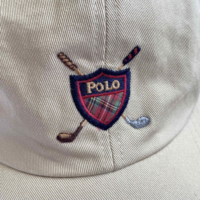 Polo Golf(ポロゴルフ)のPOLO GOLF ラルフローレン 90s キャップ ベージュ ポロゴルフ メンズの帽子(キャップ)の商品写真