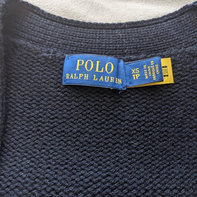 POLO RALPH LAUREN(ポロラルフローレン)のポロラルフローレン　パッチワーク　カーディガン　ネイビー　XS レディースのトップス(カーディガン)の商品写真