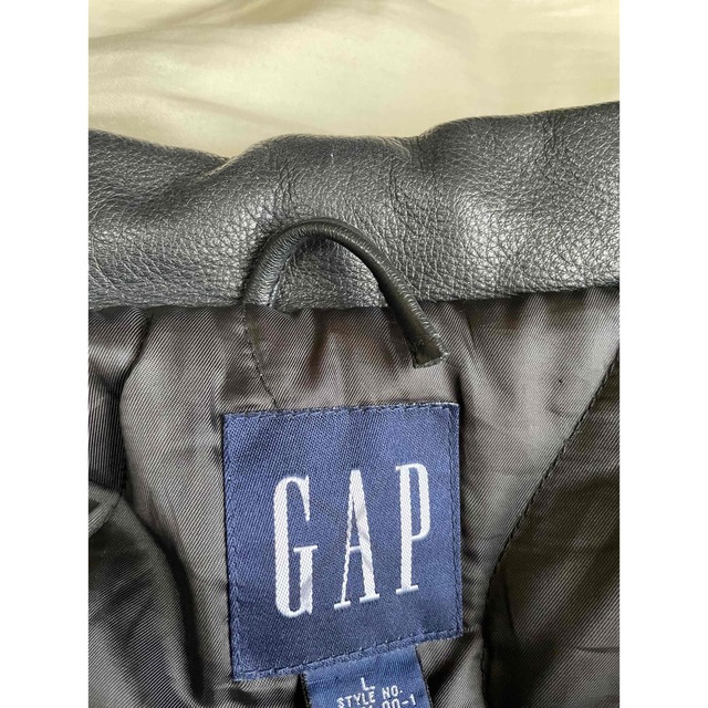 OLD GAP レザーカーコート ジャケット 黒 オールドギャップ ブラック