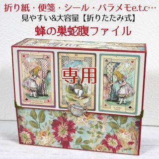 【折りたたみ式】大容量「見やすい」蜂の巣蛇腹ファイル◆６ スタンペリア アリス(その他)