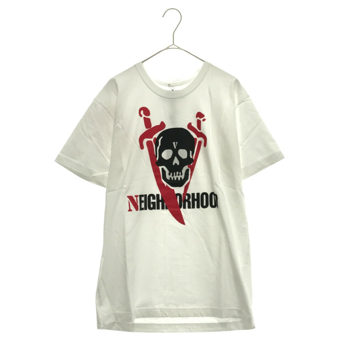 NEIGHBORHOOD スカル プリント Tシャツ WHITE