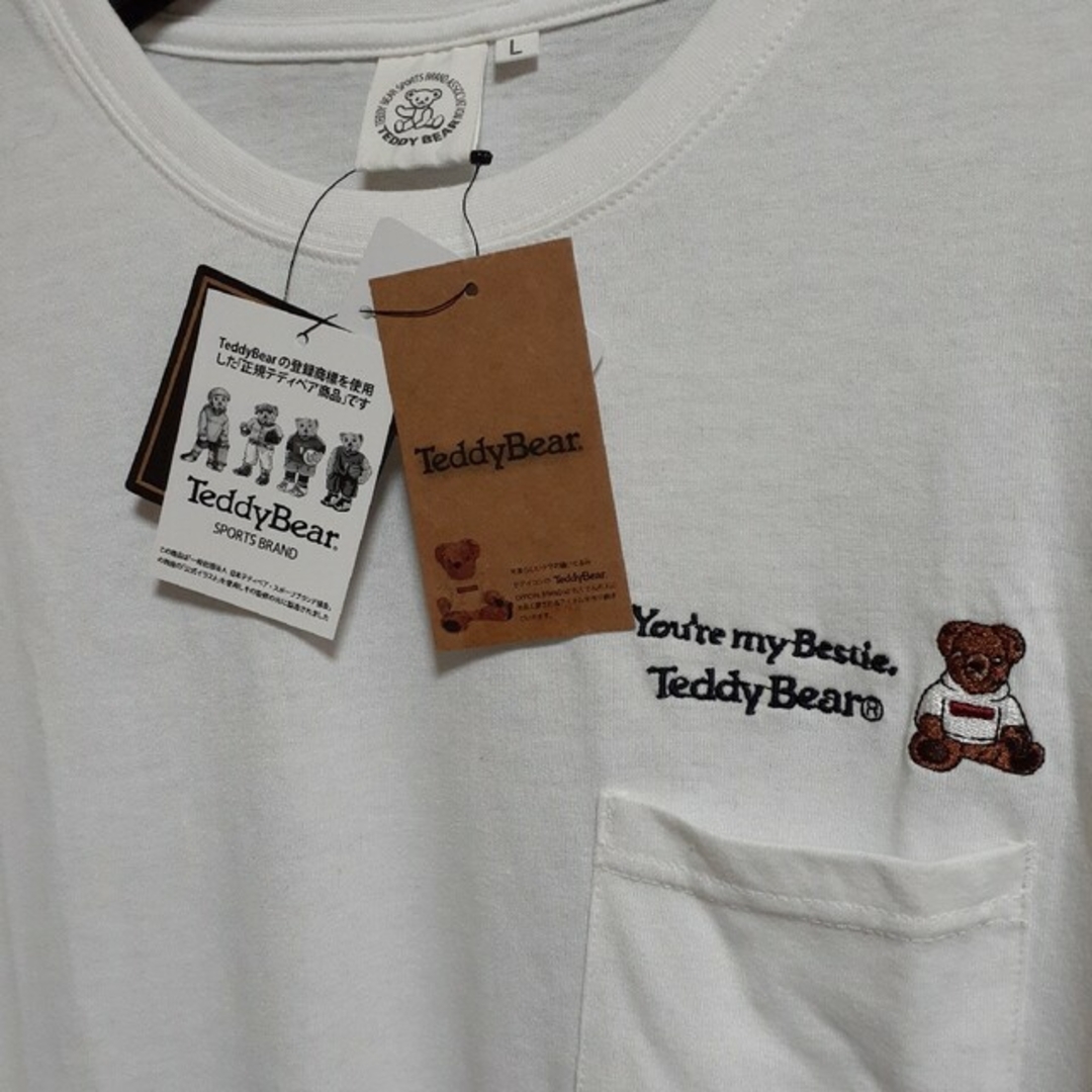 テディベア スポーツブランド テディベア長袖ビッグTシャツ レディースのトップス(Tシャツ(長袖/七分))の商品写真