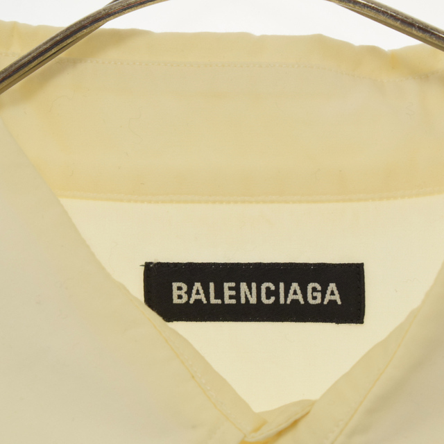 BALENCIAGA バレンシアガ CREW SHORT SHIRT 62251 TIM39 クルー ショートスリーブシャツ ホワイト ロゴ #dg2302