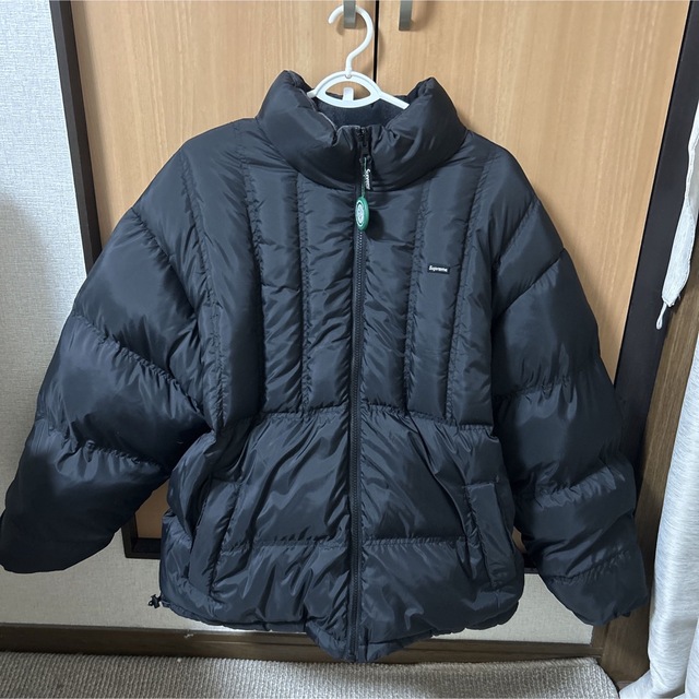 後払い手数料無料】 Supreme Flannel Reversible Puffer Jacket Black