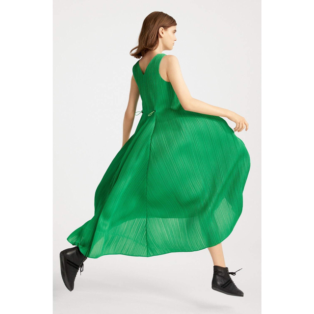 PLEATS PLEASE ISSEY MIYAKE SLICED DRESS - ロングワンピース/マキシ