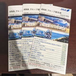 エーエヌエー(ゼンニッポンクウユ)(ANA(全日本空輸))のANA  株主優待券 冊子　3冊(その他)