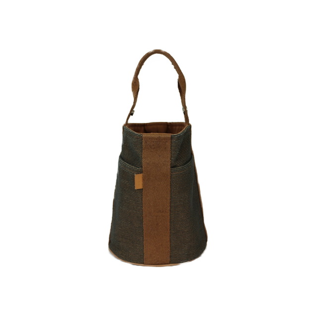 国産】 HERMES サクソーPM コットンキャンバス ブラウン系 国産】 HERMES サクソーPM コットンキャンバス ブラウン系