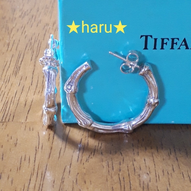ピアス・両耳・片耳・ティファニー・Tiffany・竹・バンブー・フープ